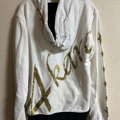 24karats EXILE ジャージ セットアップ 白×金 パーカー ハーフパンツ M相当の画像