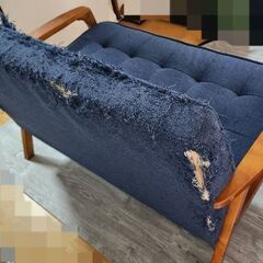 ニトリの二人掛けソファの画像