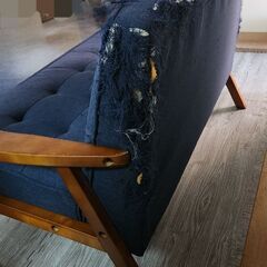 ニトリの二人掛けソファの画像