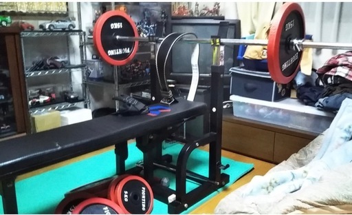 ☆ 引取り限定　ベンチプレス台とバーベルセット　☆