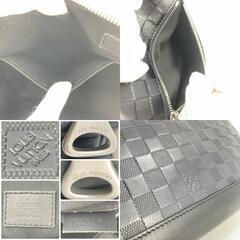 極美品 LOUIS VUITTON ルイヴィトン ダミエ アンフィニ ディスカバリー メッセンジャーPM ショルダーバッグ クロスボディ N42415 CA3198 レザー 本革 オニキス ブラック 黒 メンズの画像