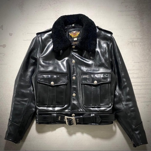 Harley Davidson ムートンレザージャケット　L