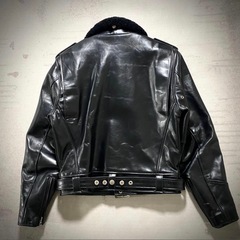 Harley Davidson ムートンレザージャケット　Lの画像