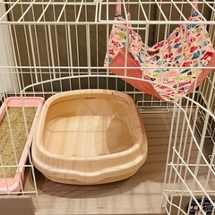 アイリスオーヤマ　猫用ペットケージ(ハンモック、トイレ、爪研ぎ付き)の画像