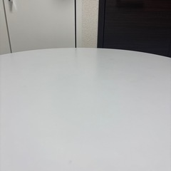 丸テーブル ダイニングテーブル 北欧風 直径60cm ホワイト 食卓の画像