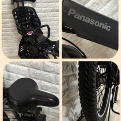 美品🌸室内保管🌸 🌈パナソニック ギュットアニーズ子供乗せ電動自転車27の画像