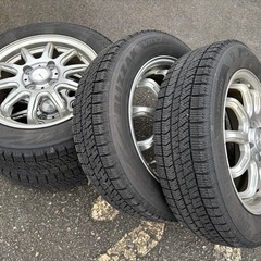 155/65R14　BRIDGESTONEスタッドレスタイヤセットの画像