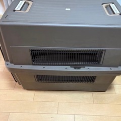 ケージ　アイリスオーヤマキャリー Lサイズ ブラウン　犬用キャリー空輸対応の画像