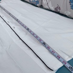 ホワイトロングパジャマ パイピング付きの画像