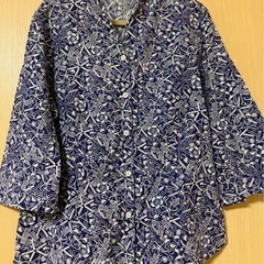 七分袖 MAJUN かりゆしウェアレディース Ｌサイズ　タンカーユーエー＊の画像