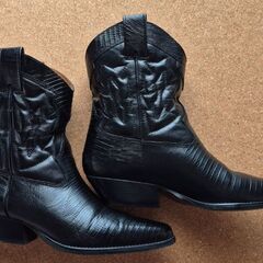 美品　レディース　ショートウェスタンブーツ　ナインウェスト　ブラジル製　71/2Mの画像