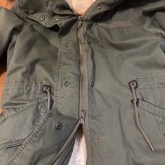 ライトオン ボアライナー付き ダウンジャケット Mサイズ カーキ ボア取り外しの画像