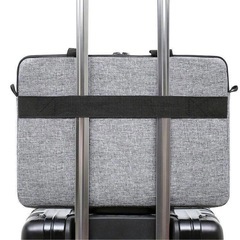 【15.6インチ対応】パソコン ケース PC バッグ グレー ビジネス シンプルの画像