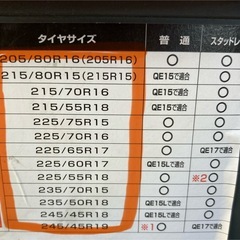 タイヤチェーン　バイアスロンクイックイージーQE16の画像