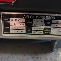 POWER SONIC/エアーコンプレッサー ♦LD-1530T Ⅱ♦の画像