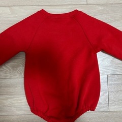 サンタロンパース　80cmの画像