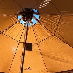 【年内整理】　鍛造ペグ付き　TOMOUNT ベルテント5m 大型／大阪府内手渡し可 でもOK の画像