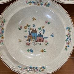 YAMAKAヤマカ アメリカンカントリーコレクションHeart Land スープ.パスタ皿　スプーン付きの画像