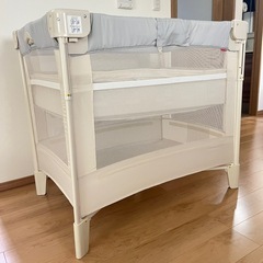 ココネルエアーAB  ベビーベッド　ホワイトグレーの画像