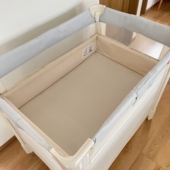 ココネルエアーAB  ベビーベッド　ホワイトグレーの画像