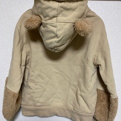 ❤️ピンクハントPINKHUNT クマプリント ボアパーカー XXS 120の画像