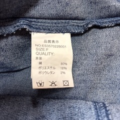 デニムワンピースの画像