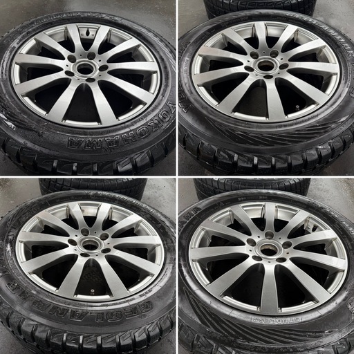 アルミホイール 18インチ タイヤセット 255/55R18 PCD130 スタッドレス 4本セット