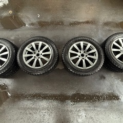 アルミホイール 18インチ タイヤセット 255/55R18 PCD130 スタッドレス 4本セットの画像