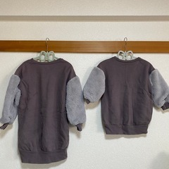 ❤️petit main トレーナー 90センチ&120cmセットお揃い 姉妹の画像