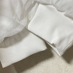 【一回着用の美品】チュールトレーナー　スウェット　Lの画像