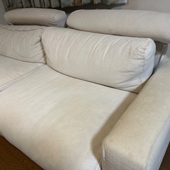 【12/31まで】無印良品　ソファ　3シーター　ヘッドレスト付き　の画像