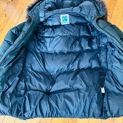 ライトオン ファー付きロングダウンコート レディース Mサイズ ブラックの画像