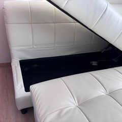 ※受渡し予定者とやり取り中※【年内引取特価】合皮 収納付 コーナーソファ　カウチソファ の画像