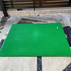 ゴルフスイング練習用マット　屋外で使用してましたの画像