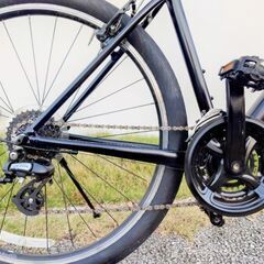 GIANT　クロスバイク黒青の画像