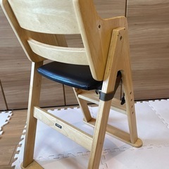 ベビーチェア　黒　ナチュラル　椅子　子供の画像