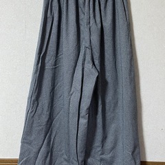 【比較的美品•シワあり】秋冬　ガウチョパンツ　ワイド　Lの画像