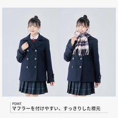 UNIQLO 男女兼用　ピーコート　ネイビー　M の画像