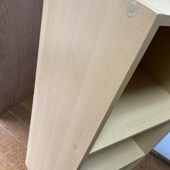 木目調　カラーボックスの画像