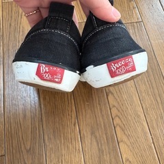 17.0㎝ブリーズ　黒スリッポンの画像