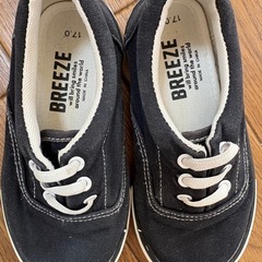 17.0㎝ブリーズ　黒スリッポンの画像