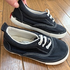 17.0㎝ブリーズ　黒スリッポンの画像