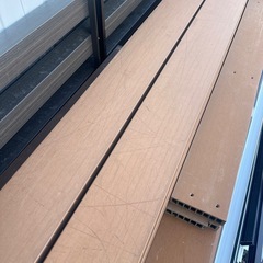 人工樹脂　ウッドデッキ床材の画像