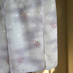 着物素材リメイク暖簾、グレー色　横幅〜76–丈幅〜59!
の画像