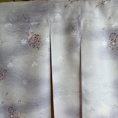 着物素材リメイク暖簾、グレー色　横幅〜76–丈幅〜59!
の画像