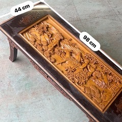 中国木彫センターテーブル骨董の画像