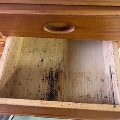 シンプルライフ木製小型キャビネットの画像