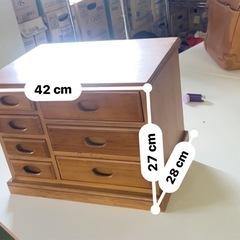 シンプルライフ木製小型キャビネットの画像