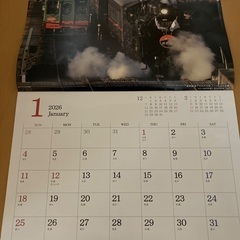 2026年　鉄道カレンダーの画像