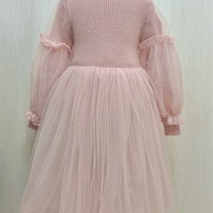 プリンセスドレス　発表会　結婚式　ドレス　中古。。。サイズ130cmの画像